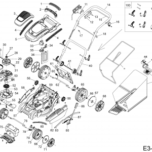 Wolf Garten Gehäuse für Motor und Lüfter 731-10702